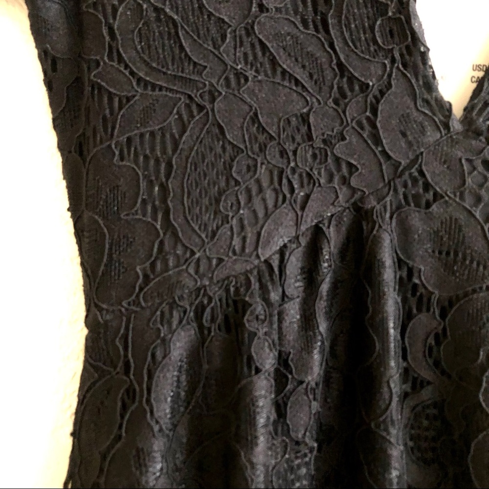 Urban Outfitters Black Lace MIDI Dress
